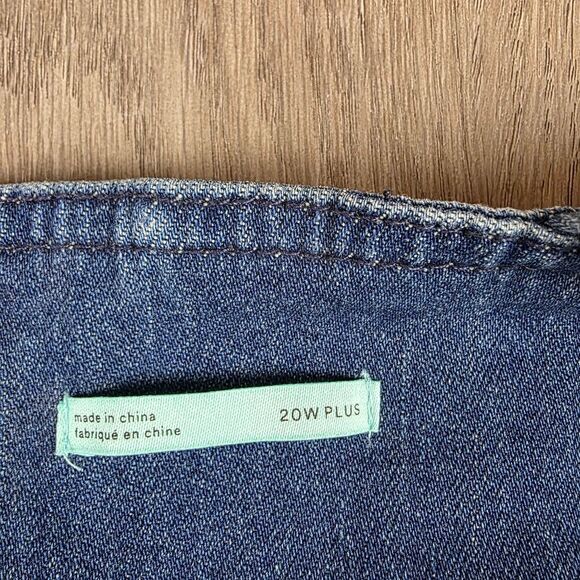 Anthropologie Pilcro And The Letterpress Denim Overalls Size 20W Plus - Picture 9 of 9